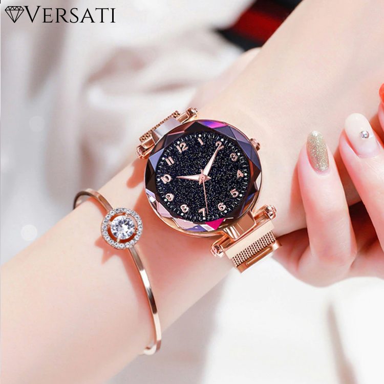 Kryształowy Zegarek Damski Versati Starlight – Elegancki Zegarek Dla Kobiet